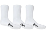 Asics Unisex Socks Pace Crew 3pk White