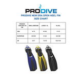 Pro-Dive Fins New Era Open Heel Ylw