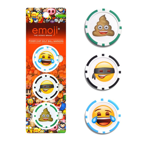 Emoji Golf Poker Chip Ball Markers
