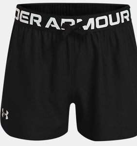 UA Girls Shorts Play Up Solid (001)