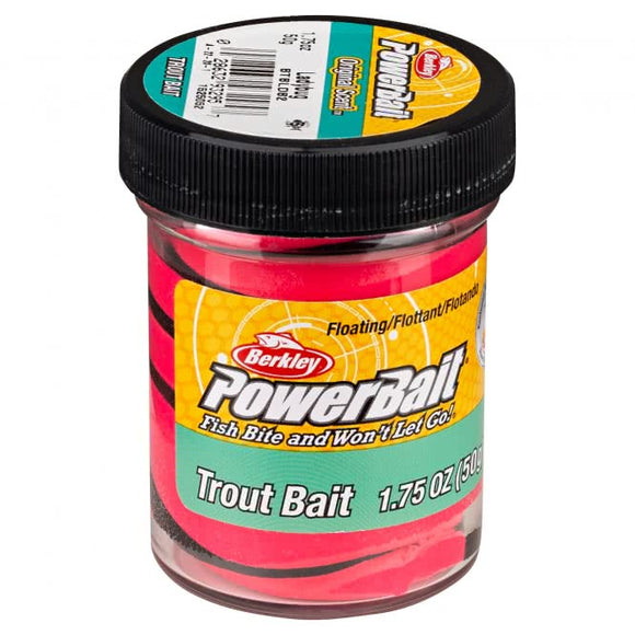 Berkley PowerBait Trout Bait Swirl Blk/Red