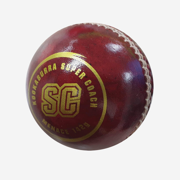 Super Coach Cricket Ball Menace 2pce 156g