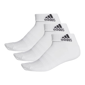 Adidas  Adult Socks 3Pkt Ankle White