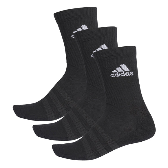 Adidas Adult Socks 3Pkt Crew Black