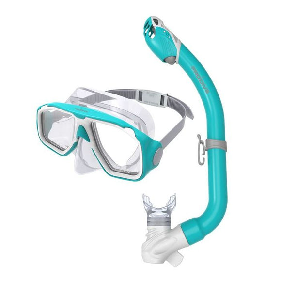 Pro-Dive Kids Mask Set Easy Vision Turq