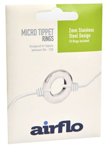 Airflo Tippet Rings Stainless 2mm 10 pack